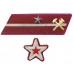 СТАРШИЙ ПОЛИТРУК, ВОЕНВРАЧ 3-го ранга, ВОЕНВЕТВРАЧ 3-го ранга, ВОЕННЫЙ ЮРИСТ 3-го РАНГА, петлицы и нарукавные знаки обр.1935/36 г.